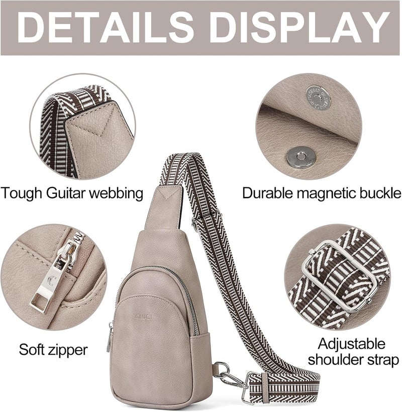 CLUCI Small Sling Bag for Women, Vegan Leather Fanny Pack Crossbody Bags for Women, Unique Birthday Gifts - Image 5